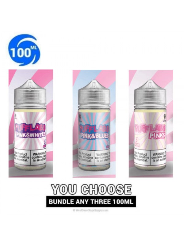 Circus Eliquid by Puff Labs 100ml Pick 3 Bundle (3...