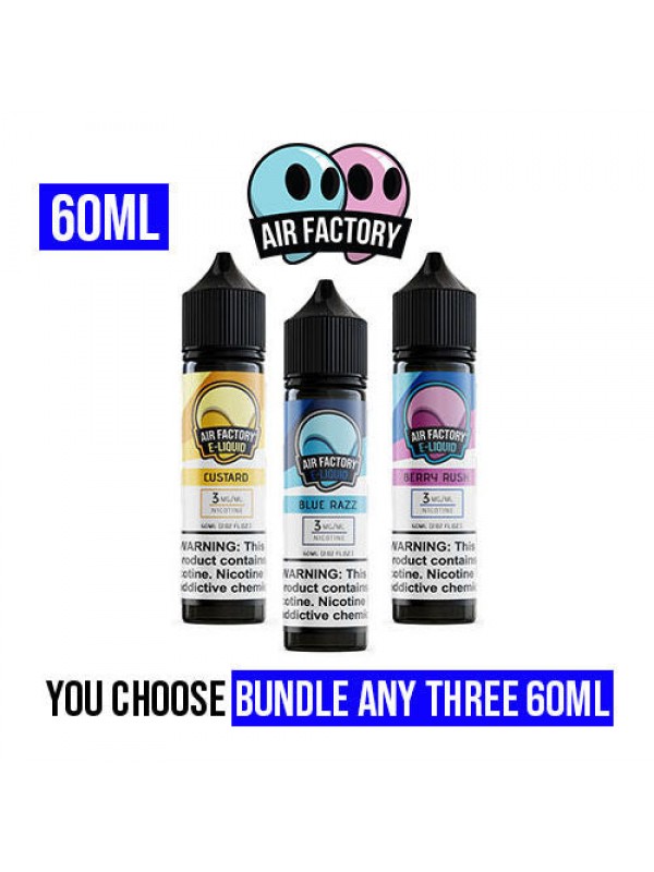 Air Factory Vape Juice 60ml Pick 3 Bundle (180ml)