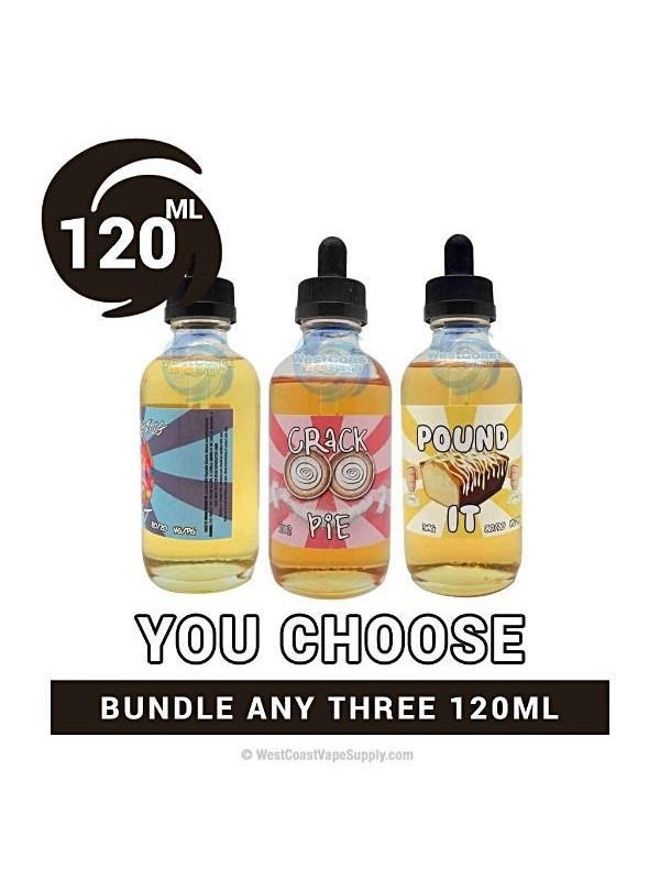 Food Fighter Vape Juice 120ml Pick 3 Bundle (360ml...