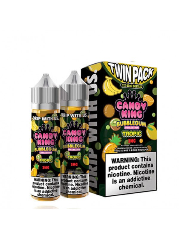 Tropic by Candy King Bubblegum Collection Twin Pack 120ml