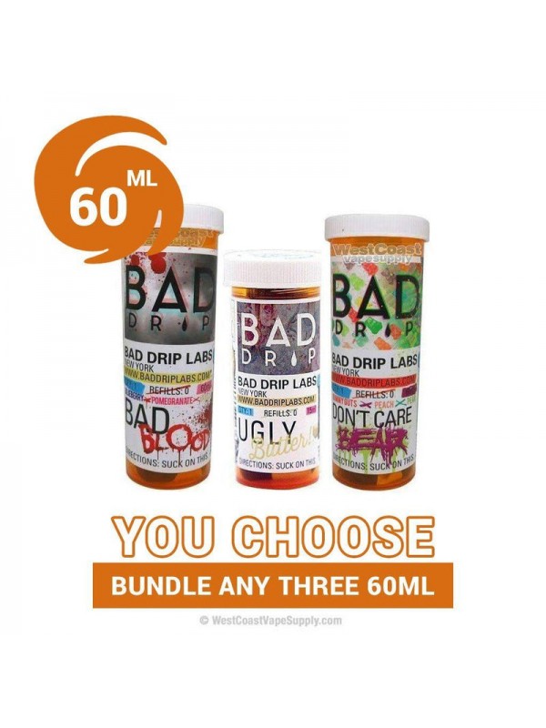 Bad Drip Ejuice 60ml Pick 3 Bundle (180ml)