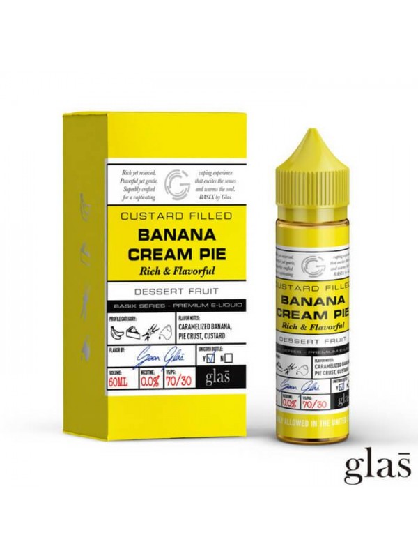 Banana Cream Pie by GLAS Basix Eliquid 60ml