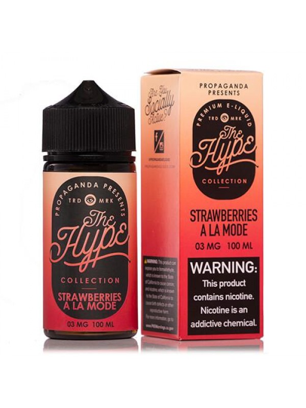 The Hype Collection Strawberries A La Mode by Propaganda 100ml