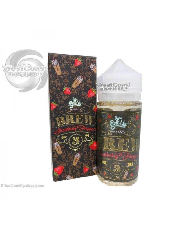 Brew Strawberry Frappe Ejuice by Juice Roll Upz 100ml
