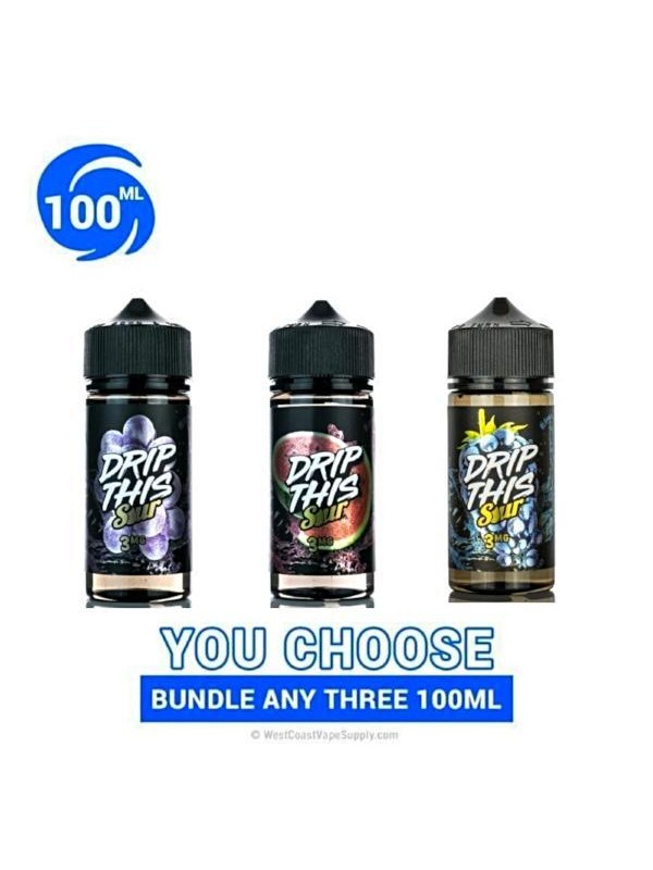 Drip This Sour Eliquid 100ml Pick 3 Bundle (300ml)