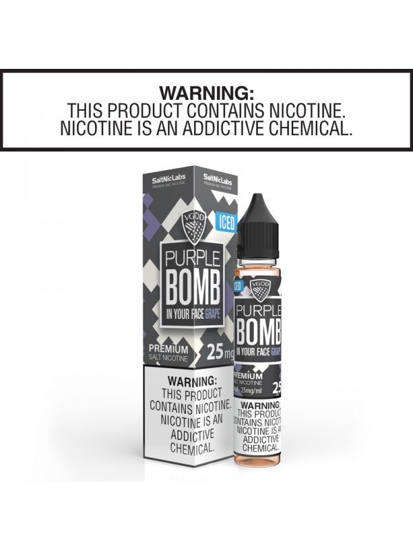 Iced Purple Bomb by VGOD Salt Nic Collection 30ml