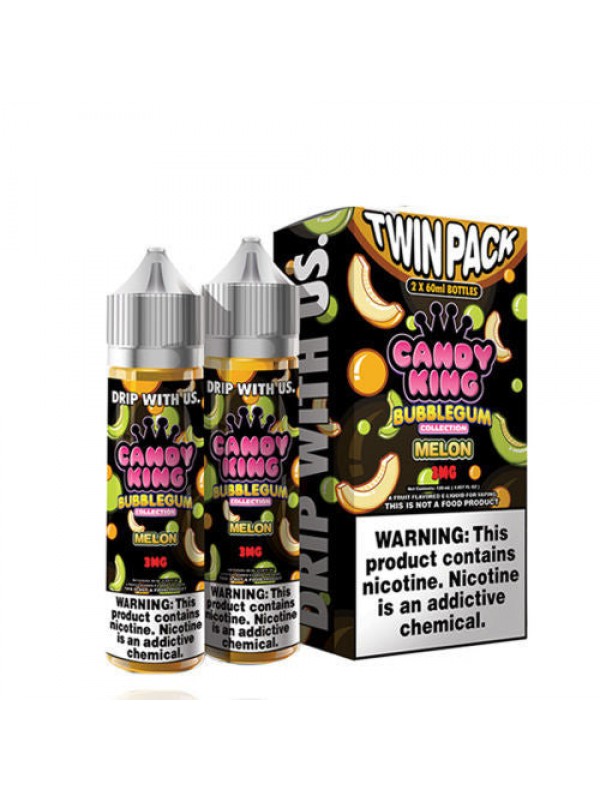 Melon by Candy King Bubblegum Collection Twin Pack 120ml