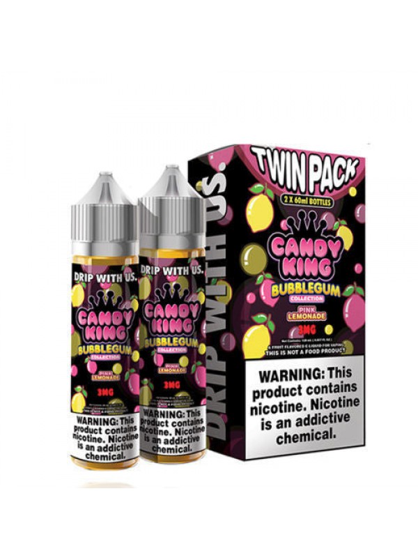 Pink Lemonade by Candy King Bubblegum Collection Twin Pack 120ml